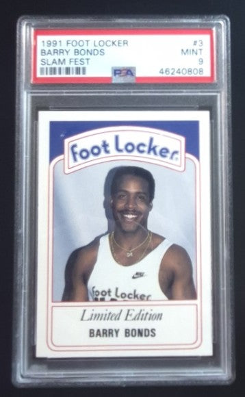 Barry Bonds 1991 Foot Locker Slam Fest #3 PSA 9 Pirates Giants
