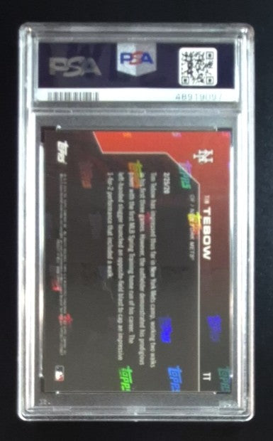 Tim Tebow 2020 Bowman Next #TT PSA 10 Mets