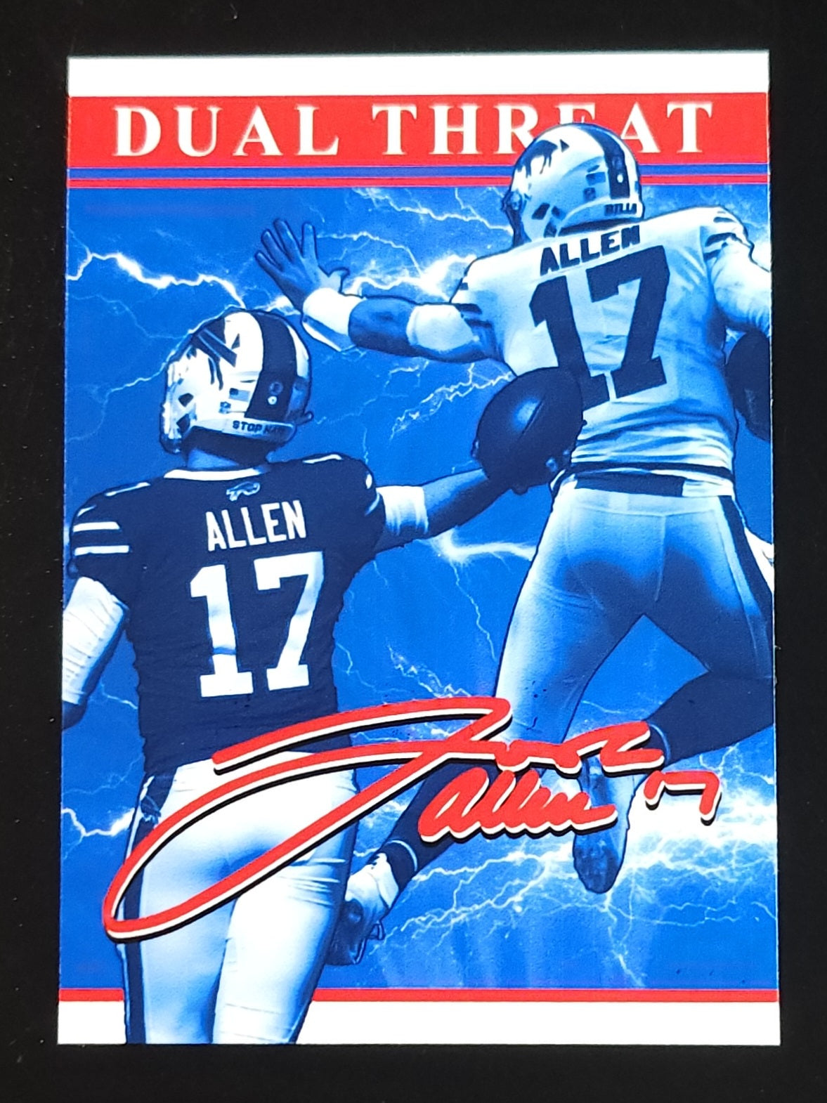 Josh Allen Dual Threat Custom Design Trading Card - Options Available