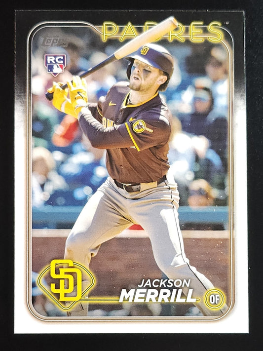 Jackson Merrill 2024 Topps RC Complete Set Variation #699 Padres