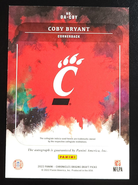 Coby Bryant 2022 Origins Auto #OA-CBV