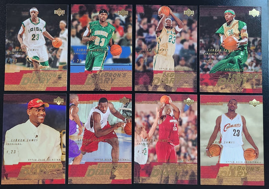 LeBron James 2003-04 Upper Deck LeBron's Diary Complete 15 Card Set