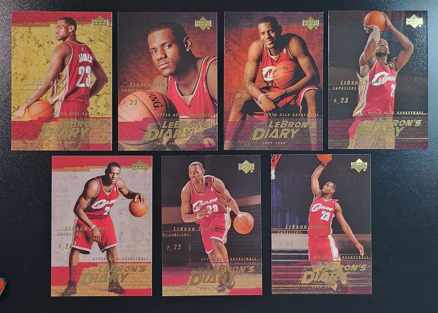 LeBron James 2003-04 Upper Deck LeBron's Diary Complete 15 Card Set