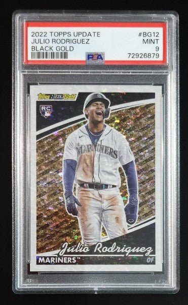 Julio Rodriguez 2022 Topps Update Black Gold Rookie Card #BG12 PSA 9 Mariners - The Hobby Swap