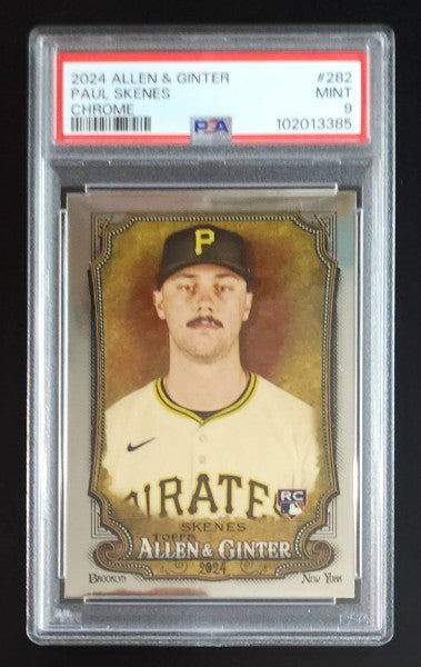 Paul Skenes 2024 Allen & Ginter Rookie Card Chrome #282 PSA 9 Pirates - The Hobby Swap