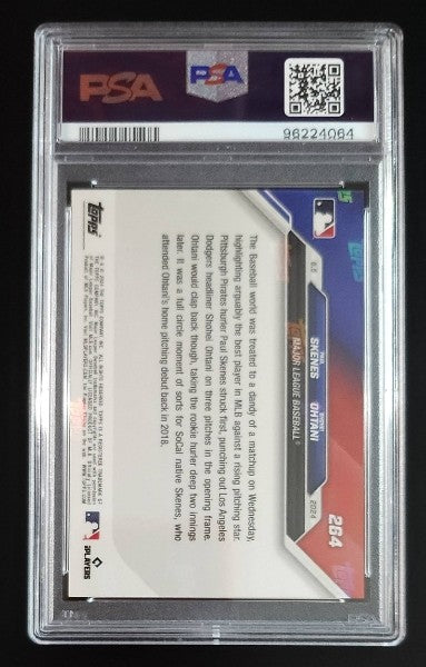 Skenes Vs. Ohtani 2024 Topps NOW #264 PSA 9 Pirates Dodgers - The Hobby Swap