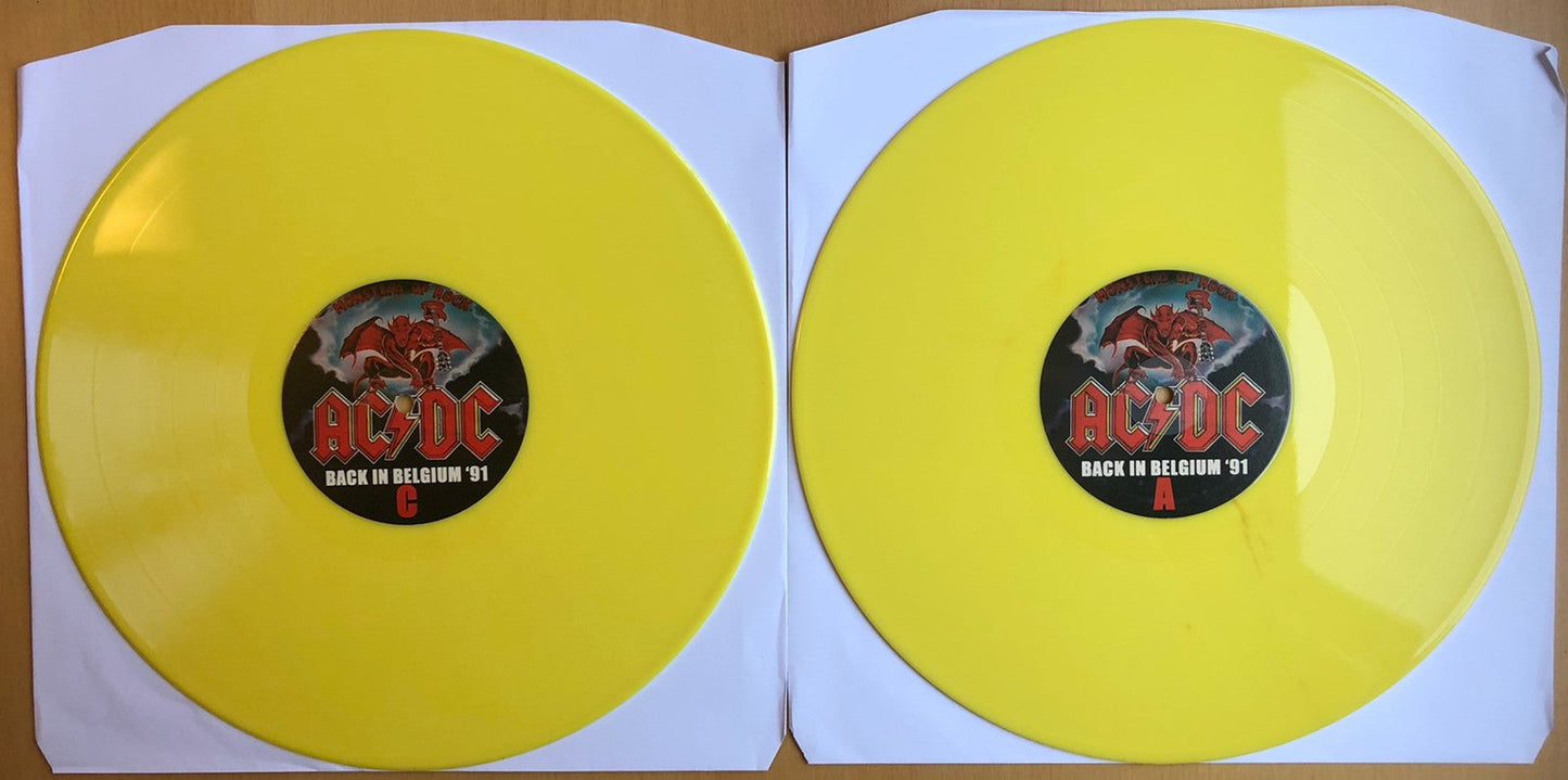 AC/DC - Back In Belgium '91 - 2xLP - yellow vinyl