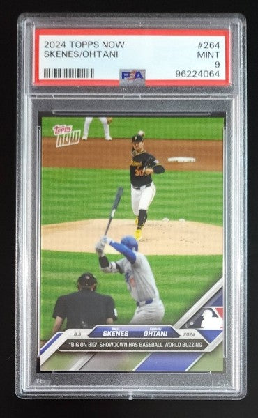 Skenes Vs. Ohtani 2024 Topps NOW #264 PSA 9 Pirates Dodgers - The Hobby Swap