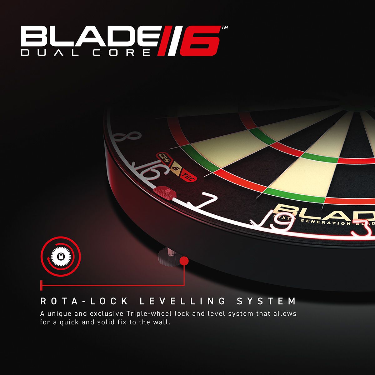 WINMAU BLADE 6 DUAL CORE STEEL TIP DARTBOARD