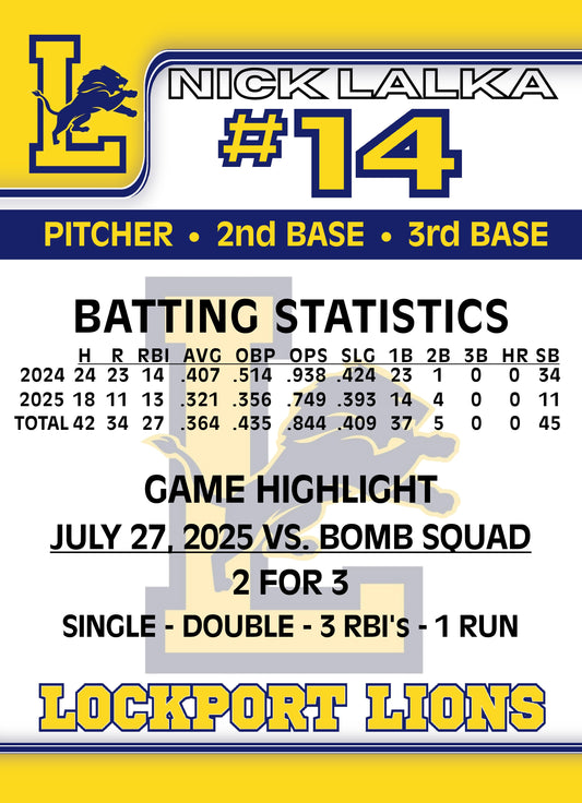 Big League Personal Trading Card Package