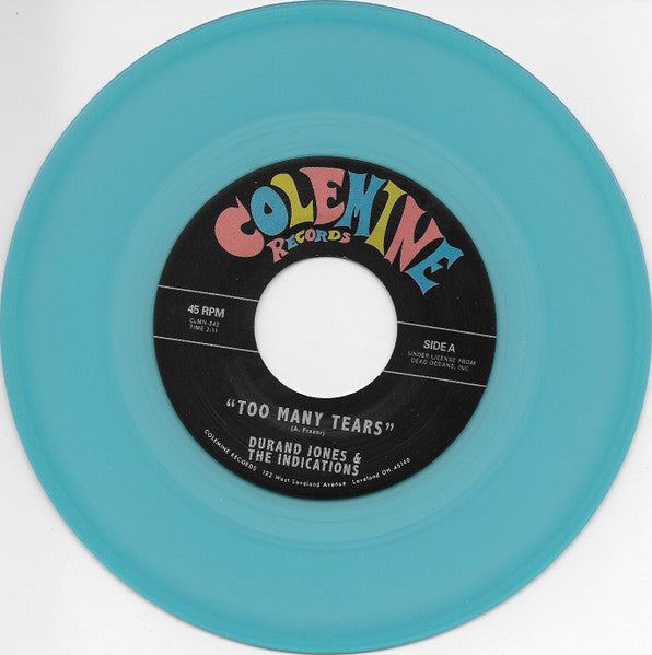 Durand Jones & The Indications – Too Many Tears b/w Cruisin' To The Parque 7"