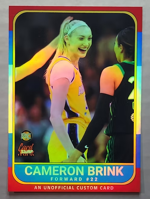 Cameron Brink Custom Rookie Card