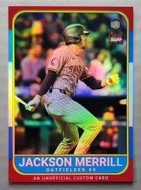 Jackson Merrill Custom Rookie Card