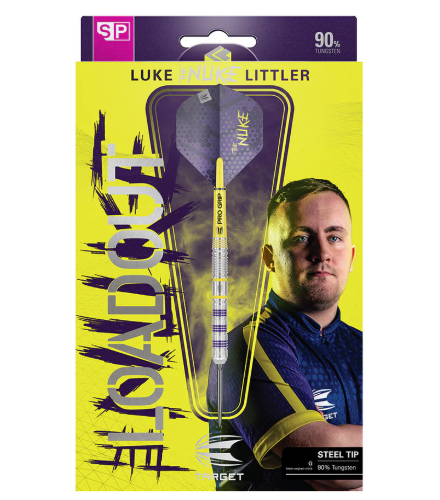 Target Luke Littler Loadout Swiss Point Steel Tip Darts - 24gm (1 Set of 3 Darts)