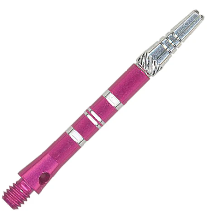 Dart World Top Spin Dart Shafts - Short Pink (set of 3 shafts)