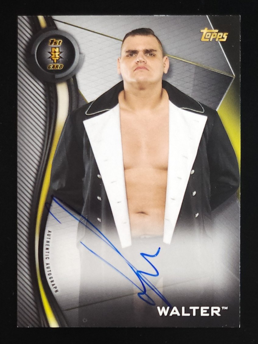 Walter (Gunther) 2019 Topps NXT 1st Auto #A-WT WWE