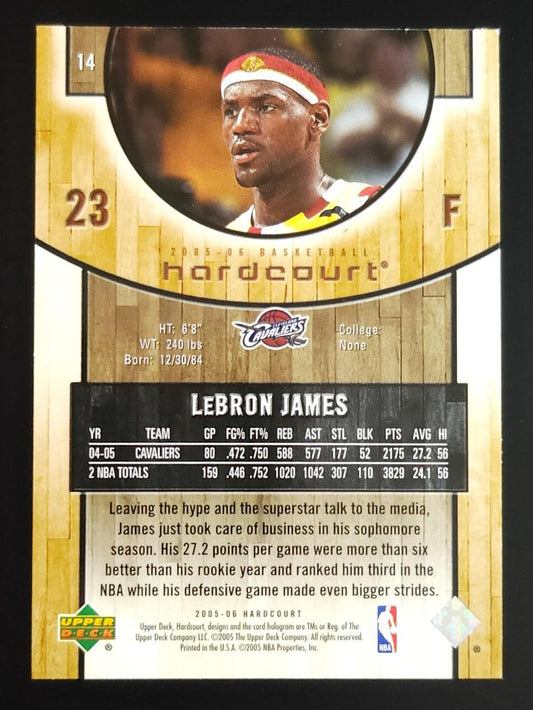 LeBron James 2005-06 Upper Deck Hardcourt #14 Cavaliers