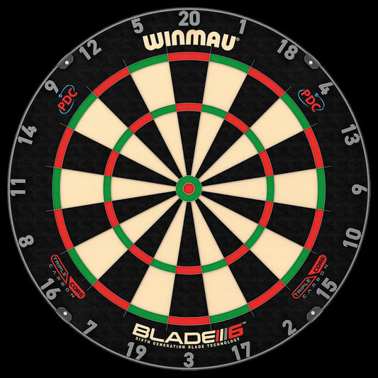 WINMAU BLADE 6 TRIPLE CORE STEEL TIP DARTBOARD