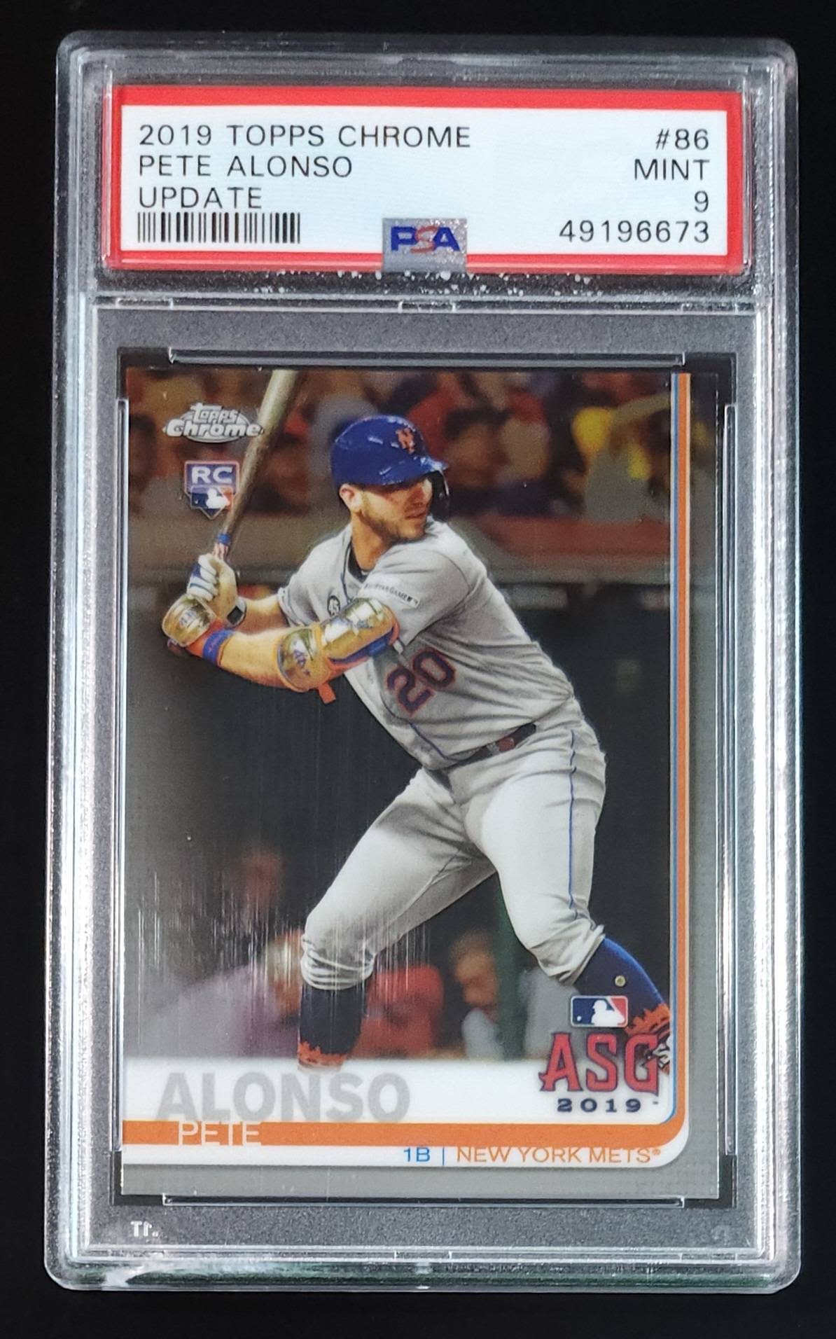 Pete Alonso 2019 Topps Chrome Update ASG Rookie Card #86 PSA 9 Mets - The Hobby Swap