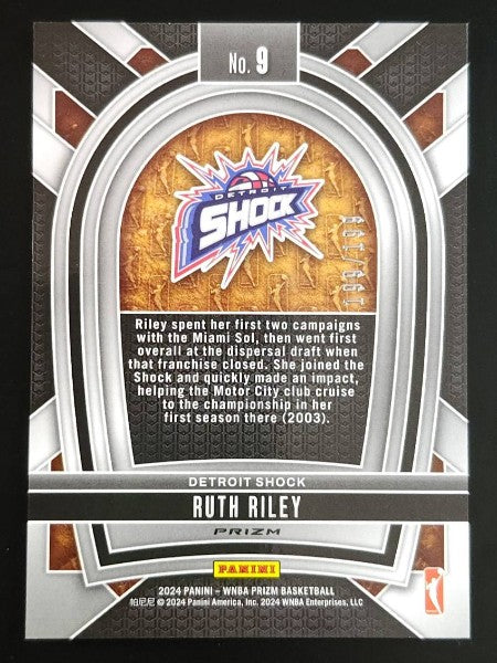 Ruth Riley 2024 Prizm WNBA Pioneers Blue Pulsar 199/199 #9