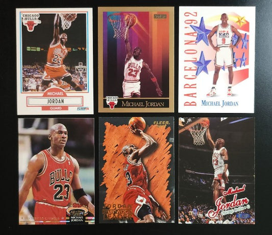 Michael Jordan 6-Card Lot - Bulls