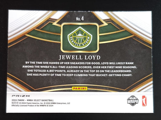 Jewell Loyd 2024 Select WNBA Snapshot Flash Prizm #4